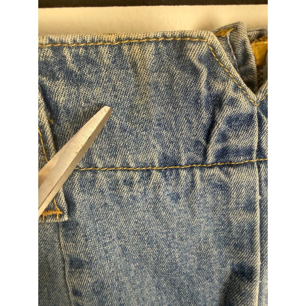 Vintage Honors Womens Straight Pencil Structured Medium Wash Denim Skirt 3/4 - Picture 8 of 8